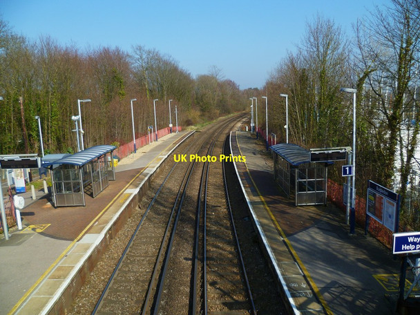 Photo 6"x4" Bursledon station seen from the footbridge Bursledon c2012