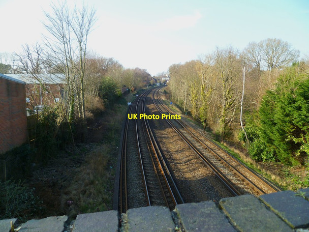 Photo 6"x4" Railway line to Netley Butlocks Heath c2012