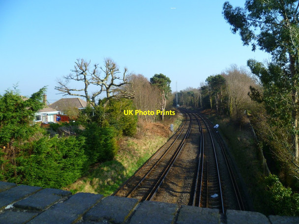 Photo 6"x4" Railway line to Hamble Butlocks Heath c2012