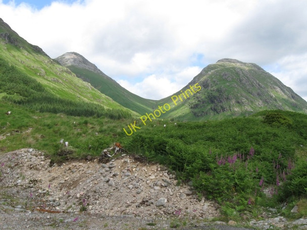 Photo 6"x4" Hillside, Lairig Eilde is beleach on skyline Dalness\/NN1651 c2008