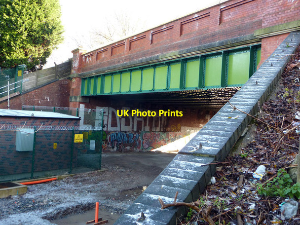 Photo 6"x4" Mauldeth Road West railway bridge, Chorlton cum Hardy Barlow Moor c2011