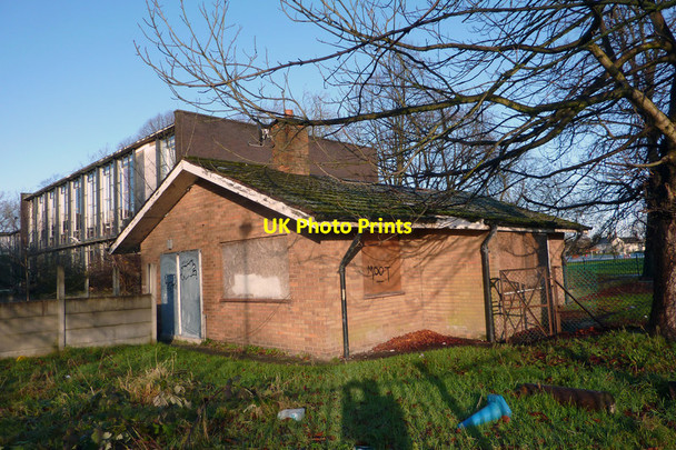 Photo 6"x4" Disused bungalow at the former Chorlton Park Secondary School, Mauldeth Road West Barlow Moor c2011