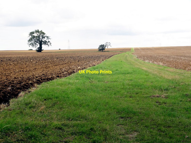 Photo 6"x4" Farmland Track Kirkby Underwood c2011