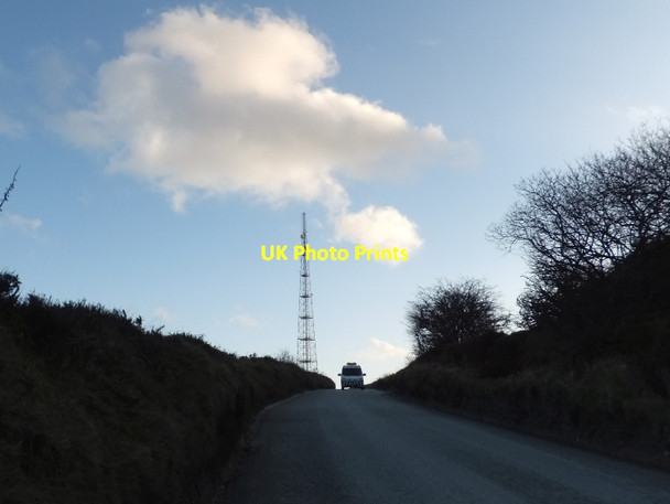 Photo 6"x4" One of several radio\/phone masts on Hensbarrow Downs Coldvreath c2012