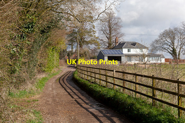 Photo 6"x4" Bridleway on Pondside Lane, approaching Ivy Cottage Northbrook\/SU5518 c2012