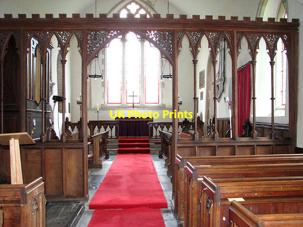 Photo 6"x4" St Peter's church in Brampton - rood screen Brampton\/TM4381 c2012
