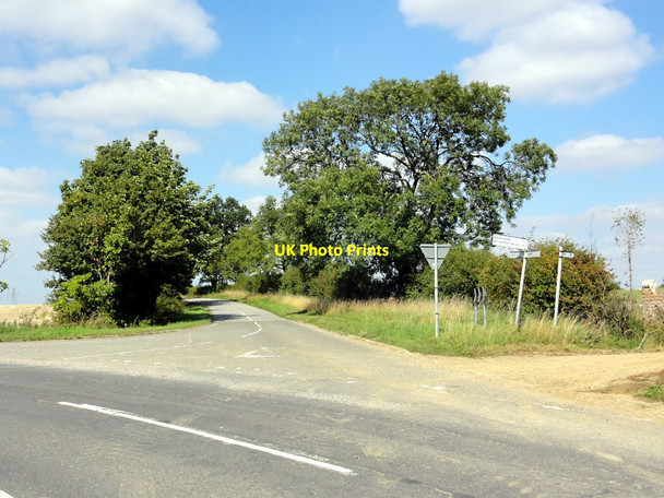 Photo 6"x4" Rural Road Junction Thurlby\/TF0916 c2011