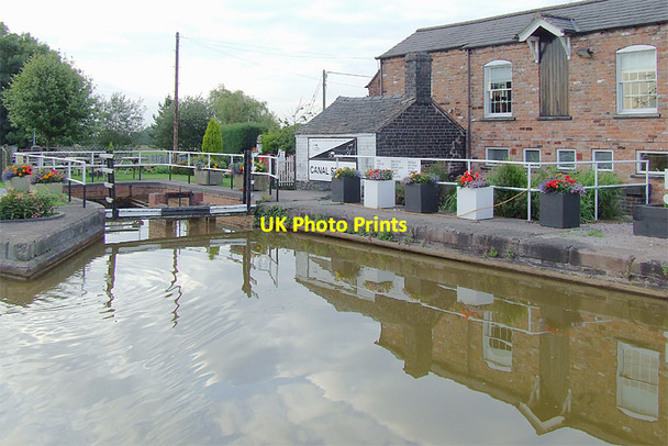 Photo 6"x4" Wharf and disused lock at Hassall Green, Cheshire Sandbach c2011