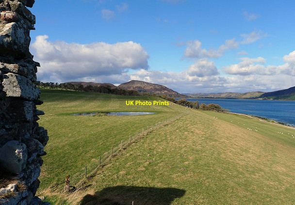 Photo 6"x4" Outlook from the ruinous Skelbo Castle Skelbo c2012
