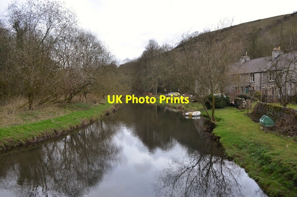 Photo 6"x4" River Wye Litton Mill c2012