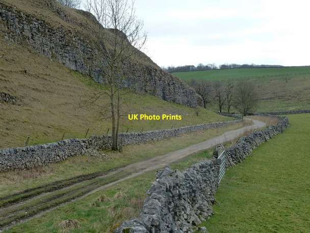Photo 6"x4" Pennine Bridleway to Hay Dale Hardgatewall c2012