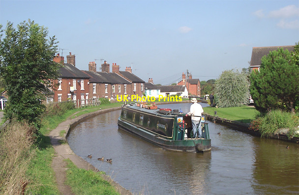 Photo 6"x4" Narrowboat approaching Thurlwood Lower Locks, Cheshire Alsager c2011
