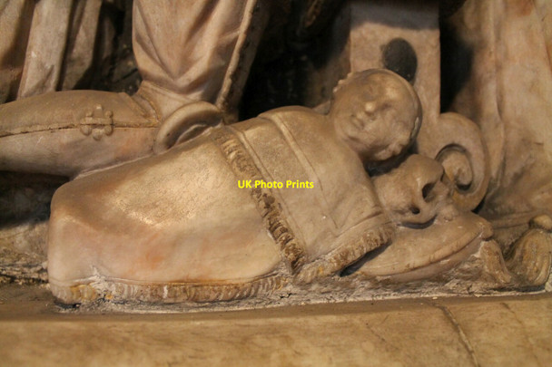 Photo 6"x4" Baby on Randes Memorial, St Vincent's, Burton Burton-by-Lincoln c2012