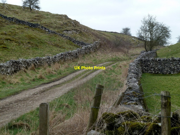 Photo 6"x4" Pennine Bridleway leaving Hay Dale to the west Hardgatewall c2012