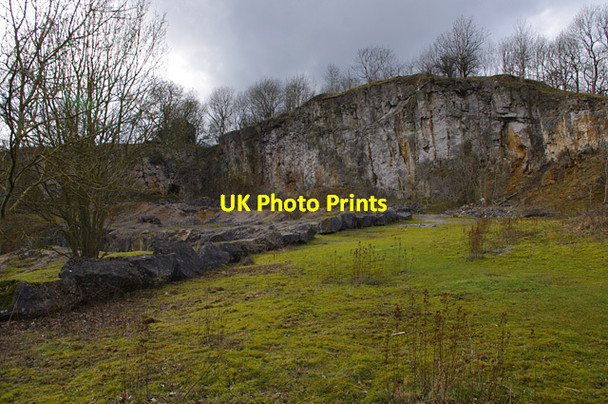 Photo 6"x4" Abandoned quarry, National Stone Centre Wirksworth c2012
