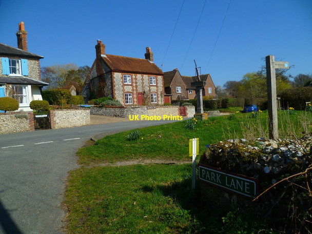 Photo 6"x4" Junction of Park and Reynolds Lanes with bridleway in Slindon Slindon\/SU9608 c2012