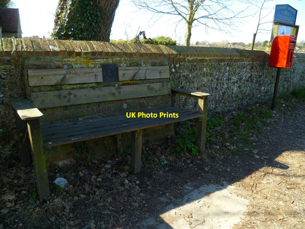 Photo 6"x4" The church wall at Binsted Binsted c2012