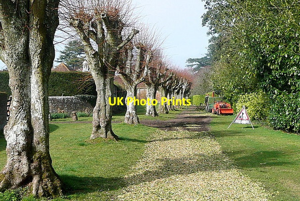 Photo 6"x4" Footpath through Sydmonton Court estate Sydmonton c2012