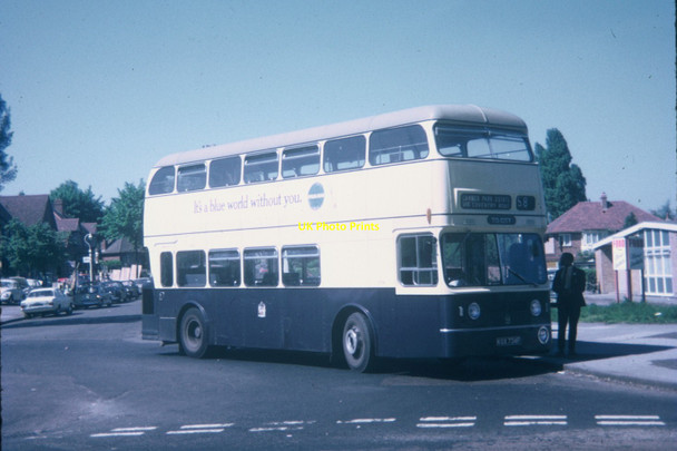 Photo 6"x4" A Birmingham bus at Sheldon Terminus (1) Sheldon\/SP1584 c1969