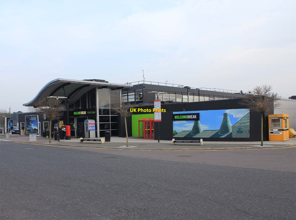 Photo 6"x4" Keele Services, M6 Hawthorns\/SJ8045 c2012