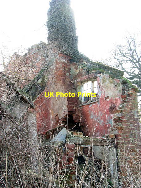 Photo 6"x4" Derelict cottage by Browns Hill Irstead Street c2012