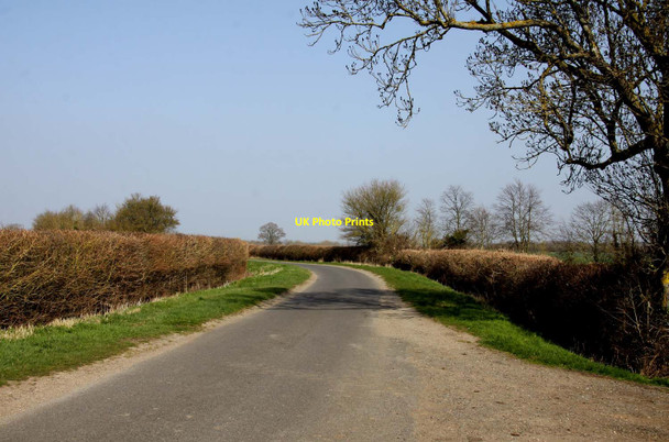 Photo 6"x4" The road to Garford Lyford c2012