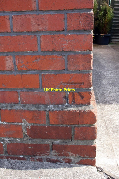 Photo 6"x4" Benchmark on #102 Wordsworth Road Bristol c2012