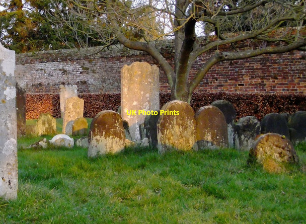 Photo 6"x4" Tombstones, Limpsfield churchyard Limpsfield c2012