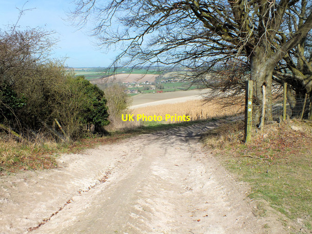 Photo 6"x4" Field entrance Bishopstone\/SU0725 c2012