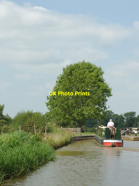 Photo 6"x4" Narrowboat at Hall's Lock near Lawton-gate, Cheshire Alsager c2011