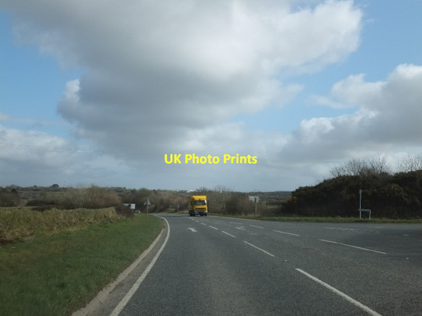 Photo 6"x4" The road to St Columb Road from A392 Black Cross c2012