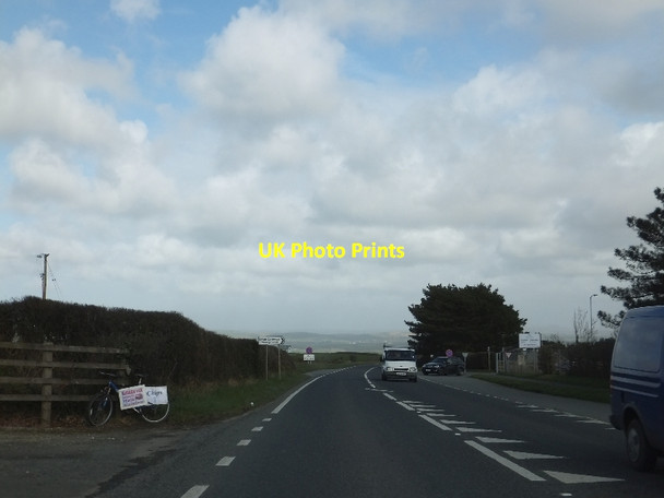 Photo 6"x4" A39 junction for Royal Cornwall Showground Wadebridge c2012