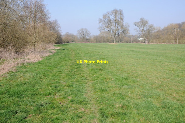 Photo 6"x4" Meadow beside the River Severn Lineholt c2012
