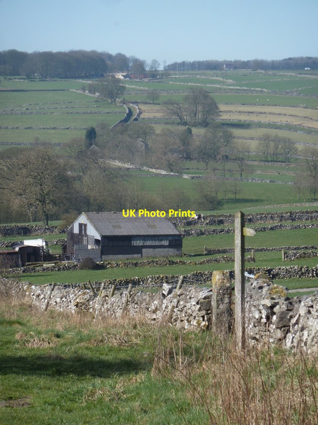 Photo 6"x4" Limestone grazing land near Monyash Monyash c2012