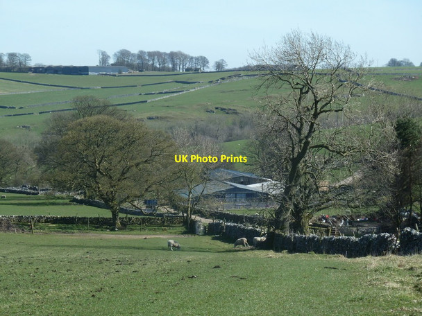 Photo 6"x4" The setting of One Ash Grange Farm Monyash c2012