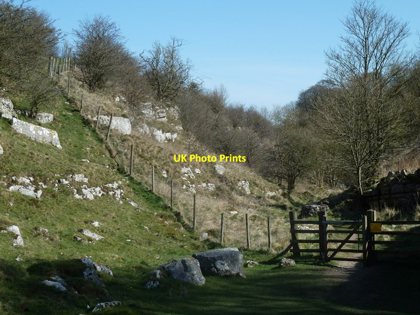 Photo 6"x4" Lathkill Dale view Monyash c2012