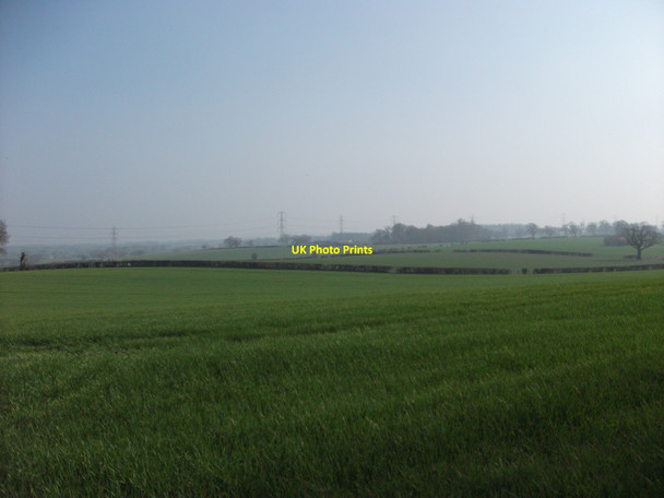 Photo 6"x4" Rolling arable fields with well trimmed hedges Gyfelia c2012