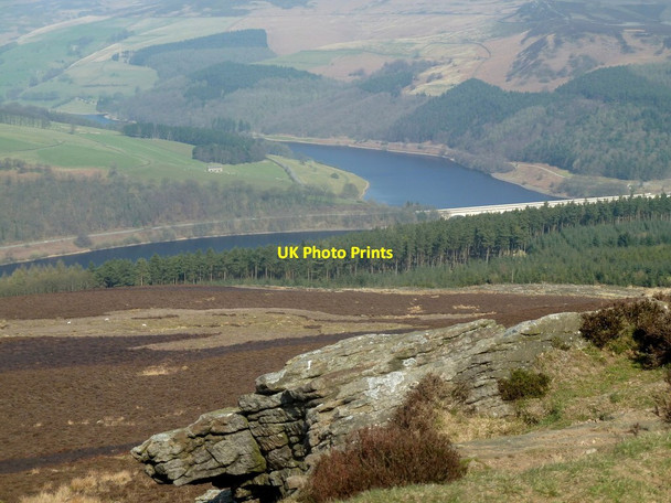 Photo 6"x4" Northern slopes of Win Hill Ashopton c2012