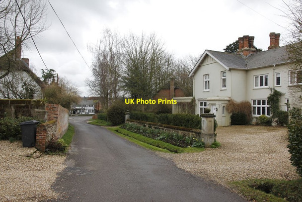 Photo 6"x4" Down Church Lane Houghton\/SU3432 c2012