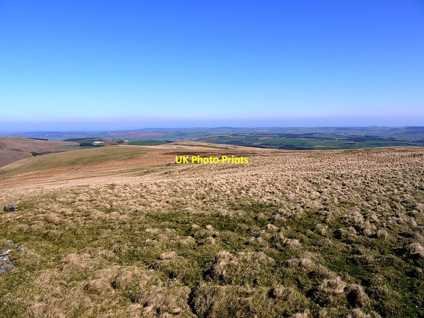 Photo 6"x4" Moorland north-east of Langlee Crags South Middleton c2012