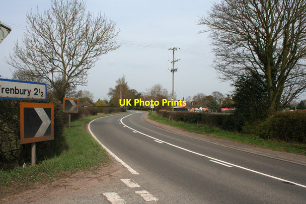 Photo 6"x4" Bends in the A530 at Broomhall Green Broomhall\/SJ6247 c2010