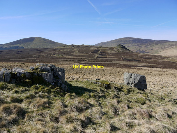 Photo 6"x4" Rocks west of Langlee Crags South Middleton c2012