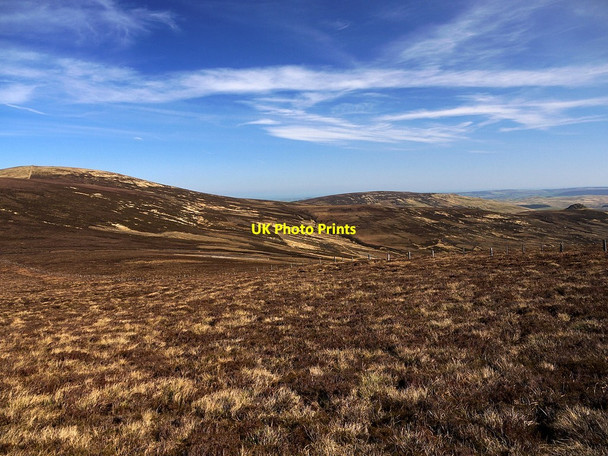 Photo 6"x4" Fence between Hedgehope Hill and Comb Fell Coldlaw Hope c2012