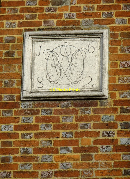 Photo 6"x4" Inscribed stone, the Market Hall, Old Amersham Amersham c2012