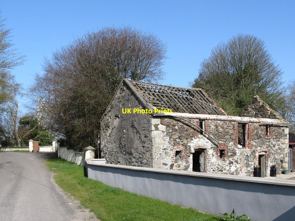 Photo 6"x4" Roofless farm building on the Millvale Road Annaclone c2012