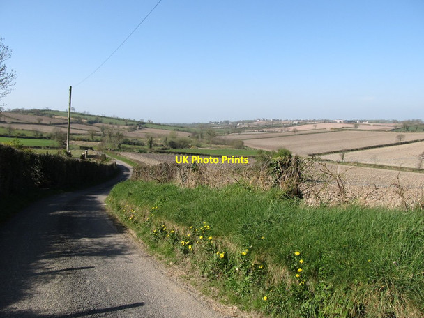 Photo 6"x4" View west along Knock Road Annaclone c2012