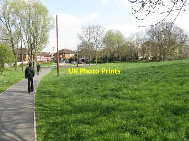 Photo 6"x4" Open ground by Castle Bar Park station Ealing c2012