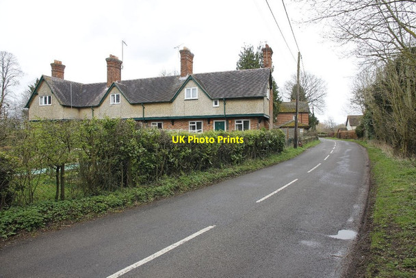 Photo 6"x4" Row of houses Bossington\/SU3331 c2012