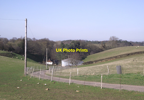 Photo 6"x4" Private farm road north-east of Bridgnorth, Shropshire Burcote c2012