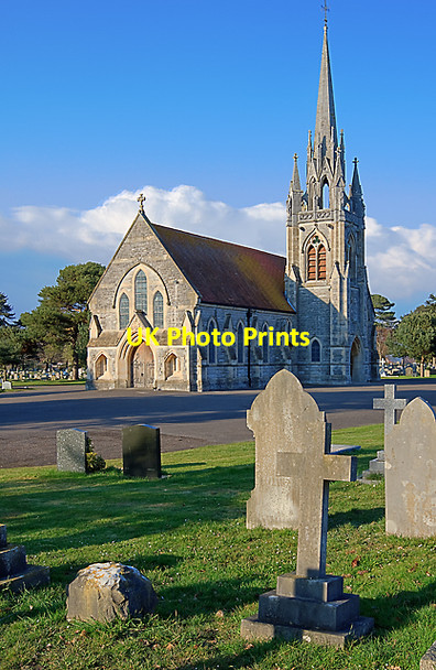 Photo 6"x4" Bournemouth East cemetery chapel Pokesdown c2012